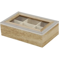 Rectangular Natural Wood Jewelry Box
