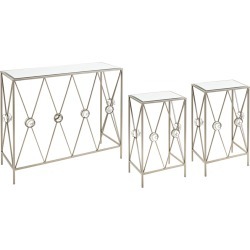 Imax Worldwide Home Set of 3 Ailenne Console & Accent Tables