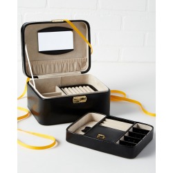 Bey-Berk Lizard Leather Jewelry Box