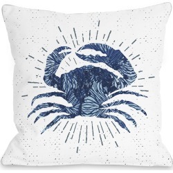 One Bella Casa Crab Bursts Outdoor Pillow