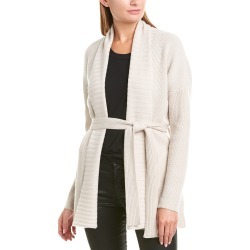 David Lerner Shawl Collar Wool & Cashmere-Blend Cardigan