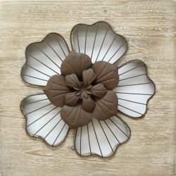 Stratton Home Decor Rustic Flower Wall Decor