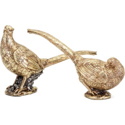 IMAX Harvest Gold Pheasants Set of 2