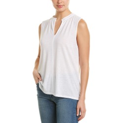 David Lerner Linen-Blend Muscle Tank
