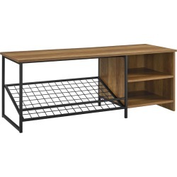 48in Industrial Entry Bench with Shoe Storage