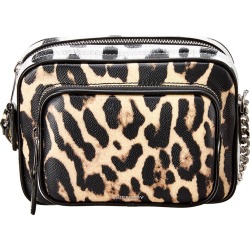 Burberry Small Animal Print Leather Camera Bag