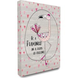 Stupell Be A Flamingo Cartoon found on Bargain Bro from Gilt City for USD $37.99