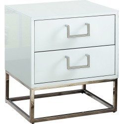 Verlaine Nova White Side Table