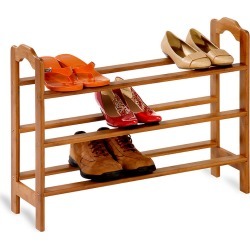Honey-Can-Do 3-Tier Bamboo Shoe Rack