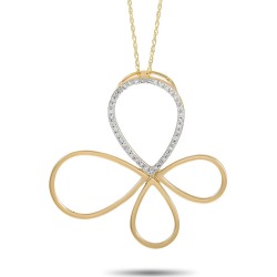 14K 0.16 ct. tw. Diamond Necklace found on Bargain Bro from Gilt City for USD $379.99