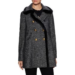 Dolce & Gabbana Double Breasted Tweed Coat