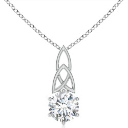 Solitaire Round Diamond Celtic Knot Pendant found on Bargain Bro from Angara Jewelry for USD $2,058.84