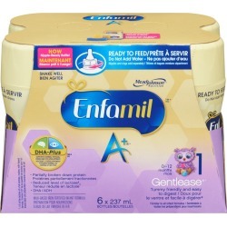 Is baby formula gluten free which formula should I get for my baby 38 Enfamil Enfamil A+ Gentlease Baby Formula Ready to Feed-Nipple Ready Bottles 6 pack 237.0 ML