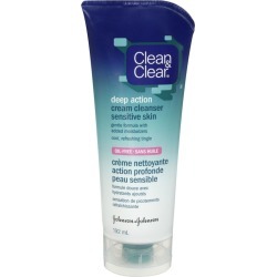 Clean & Clear Deep Action Cream Cleanser for Sensitive Skin 192.0 mL