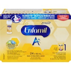 Is baby formula gluten free which formula should I get for my baby 58 Enfamil Enfamil A+ Baby Formula Ready to Feed Nursette Bottles 24 pack 59.0 ML