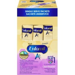 Is baby formula gluten free which formula should I get for my baby 52 Enfamil Enfamil A+ Gentlease Baby Formula Single Serve Powder 16 packets 17.4 g