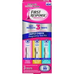 First Response Triple Check Pregnancy Test Kit, 2 Analog, 1 Digital 3.0 Count