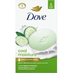 Dove Dove Refreshing Beauty Bar skin care for Revitalized Skin Cucumber and Green Tea 106 g 6 count 637.0 G