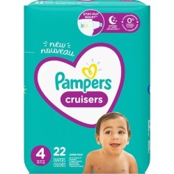Pampers Pampers Cruisers Diapers Size 4 22 Count 1.0 ea