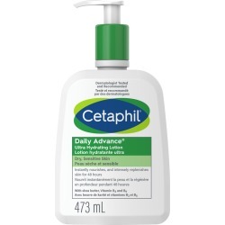 Cetaphil Daily Advance Lotion - Ultra Hydrating Body Lotion with Shea Butter for Dry and Sensitive Skin 473.0 mL GREEN