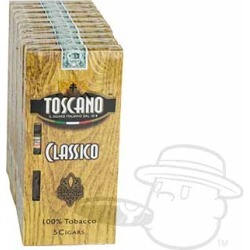 Toscano Classico Longs - 6 x 38-Small Packs: 50 Cigarillos