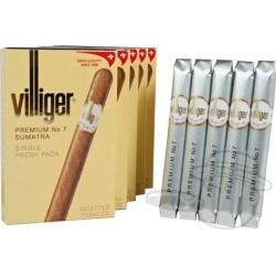 Villiger Premium No. 7 Sumatra - 4 x 38-Small Packs: 25 Cigarillos