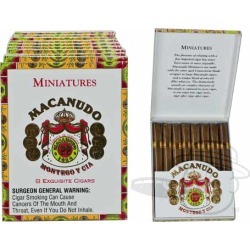 Macanudo Miniatures Cafe - 3 3/4 x 24-Small Packs: 80 Cigarillos