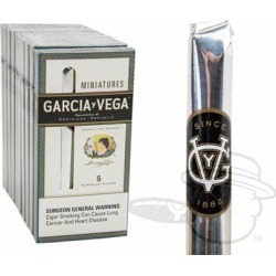 Garcia Y Vega Miniatures Packs - 4 5/8 x 29-Small Packs: 50 Cigarillos