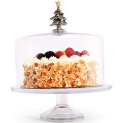 Christmas Tree Glass Covered Cake / Dessert Stand - XS found on Bargain Bro from Verishop Inc for USD $104.12