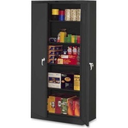 Tennsco Storage Cabinets Deluxe 36'Wx24'Dx78'H Black 7824BK