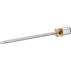 DC 6V 200RPM Gear Motor N20 Speed Reduction Gear DC Motor w M4x100mm Lead Screw Thread Shaft for Electronic Toys Mechanical Arms