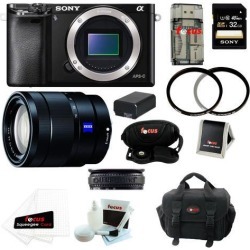 Sony a6000: Alpha a6000 ILCE-6000/B Interchangeable Lens Camera Body with 16-70mm Lens and 32GB Deluxe Accessory Kit