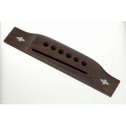 NEW - Acoustic Bridge With Snowflake Inlay - ROSEWOOD