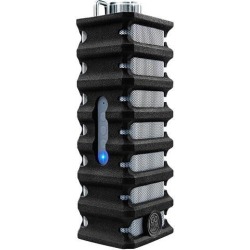 GOgroove Ruggedized IPX4 Water Resistant Bluetooth Speaker with Silicone Protection - Works With Apple, Samsung, LG and More