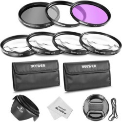 Neewer 52mm Lens Filter and Close-up Macro Accessory Kit for Canon Nikon Sony