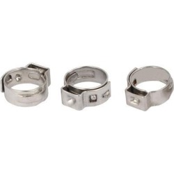 8.3mm-10mm 304 Stainless Steel Adjustable Cable Pipe Tight Hose Clamps 3pcs