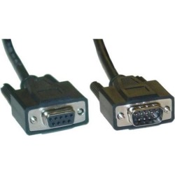 Cable Wholesale DB9 Male / DB9 Female 9C Serial Cable 1:1 50 ft