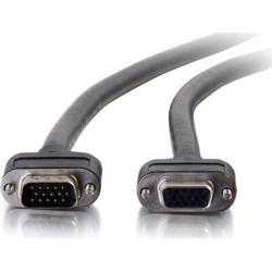 C2G 50239 Select VGA Video Extension Cable VGA Male to VGA Female, In-Wall CMG-Rated, Black (15 Feet, 4.57 Meters)