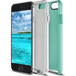 iPhone 6/6S Flux Hybrid Custom Case - Turquoise/White