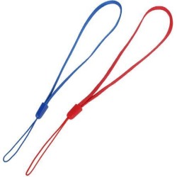 Unique Bargains 2 x Blue Red 7.5' Long Digital Camera MP3 MP4 Cell Phone Hand Wrist Strap String