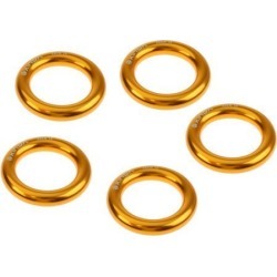 5 Pieces 22KN Rock Climbing Rescue Rappel Ring Bail-Out Connector Large gold