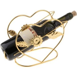 Retor Metal Red Wine Rack+6pcs Wine Glass Bottle Rack Glass Goblet Holder 5#