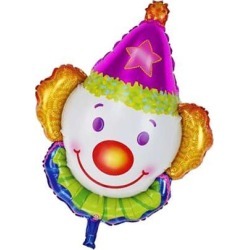 buy  Funny Juggles Super Clow Foil Balloon Kids Birthday Party Supplies Rose Red cheap online