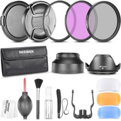 Neewer 52MM CPL FLD UV Filter Lens Hood Kit for NIKON D7000 D5000 D3000 DSLR