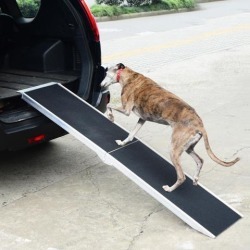 72' Folding Pet Ramp Portable Dog Cat Stairs Vehicle Car Truck Pet Travel Gear