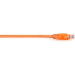 Black Box CAT5EPC-004-OR Box Cat5E Value Line Patch Cable, Stranded, Orange, 4-Ft. (1.2-M) - Category 5E For Network Device - 4 Ft - 1 X Rj-45 Male.