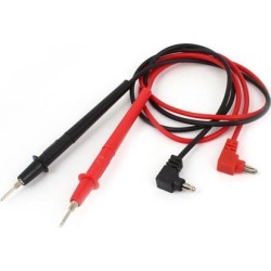 Banana Plug Digital Multimeter Meter Probe Test Leads Red Black Pair