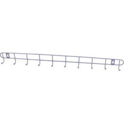 Metal Bedroom Bathroom Kitchen Wall Hook Rail Clothing Storage Rack
