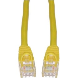 Cable Wholesale Cat5E Ethernet Patch Cable Snag-less/Molded Boot 5 Foot - Yellow