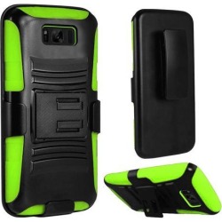 Galaxy S8 Plus Case, Heavy Duty Dual Layer Rugged Holster Defender Full Body Protective Hybrid Case Cover with Side Kickstand & Belt Clip for Samsung